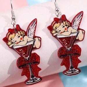 Acrylic Cupid Earrings